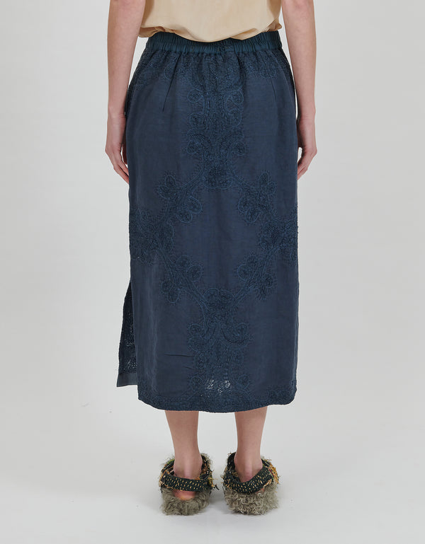 By Walid 19th Century Lace Louisa Skirt