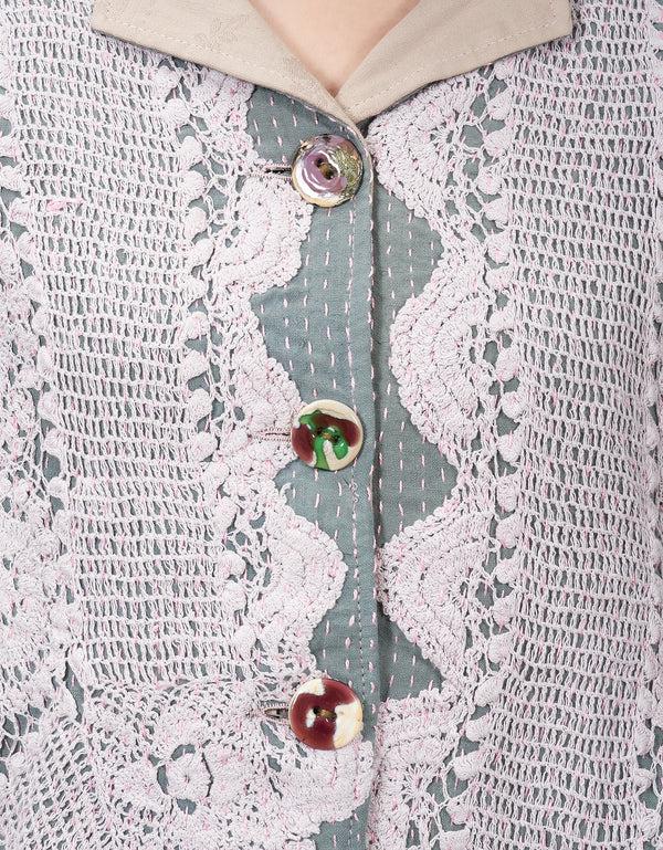 By Walid 19th Century Lace Rawan Jacket