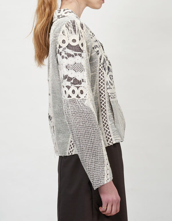 By Walid 19th Century Lace Rawan Jacket
