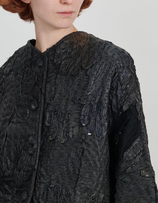 By Walid 19th Century Leather Gloves Bella Jacket