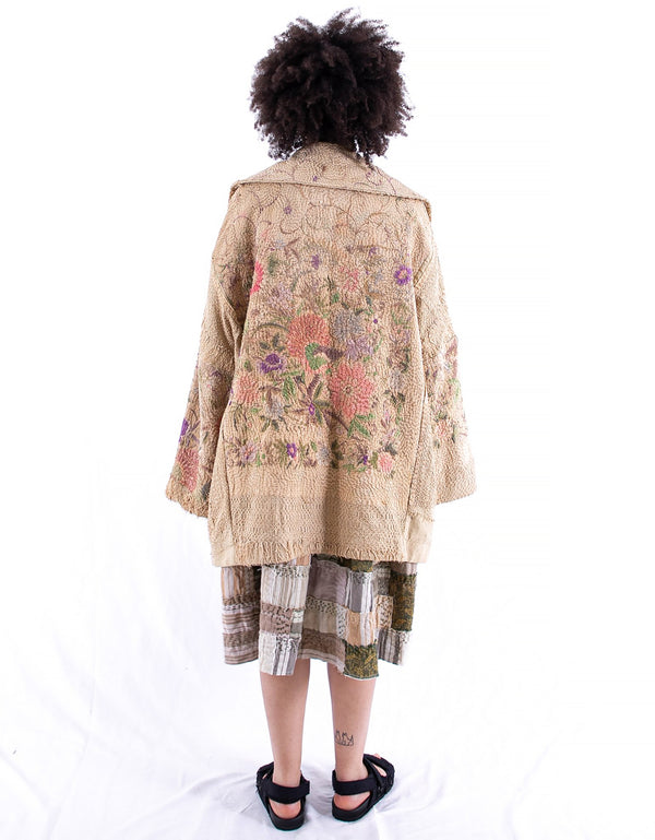 By Walid 19th Century Silk Embroidered Inga Coat