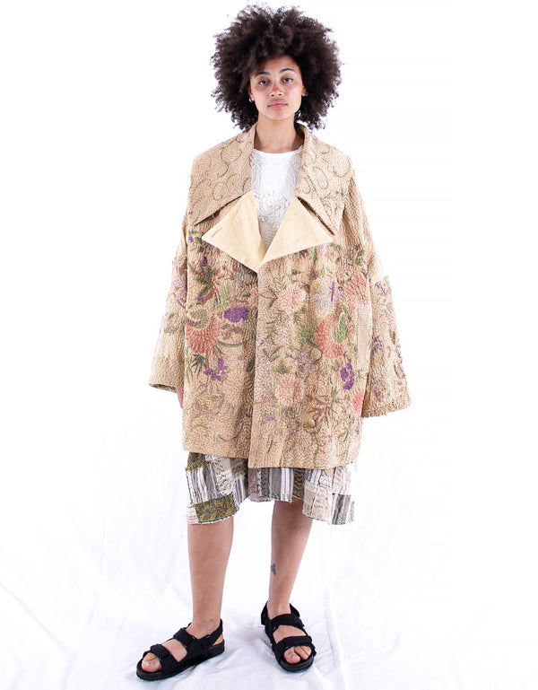 by walid 19th Century Silk Embroidered Inga Coat