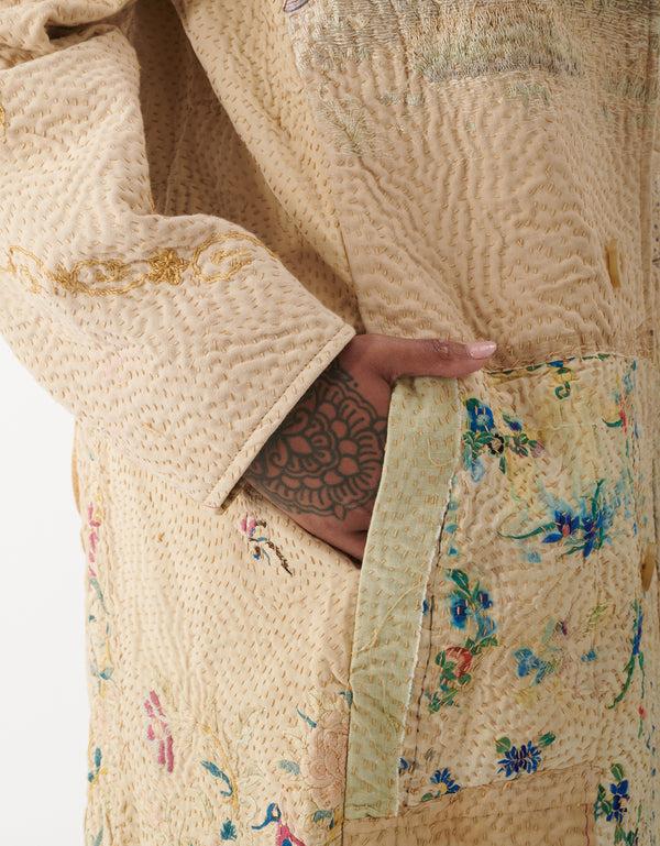 By Walid 19th Century Silk Embroidered Rufus Coat