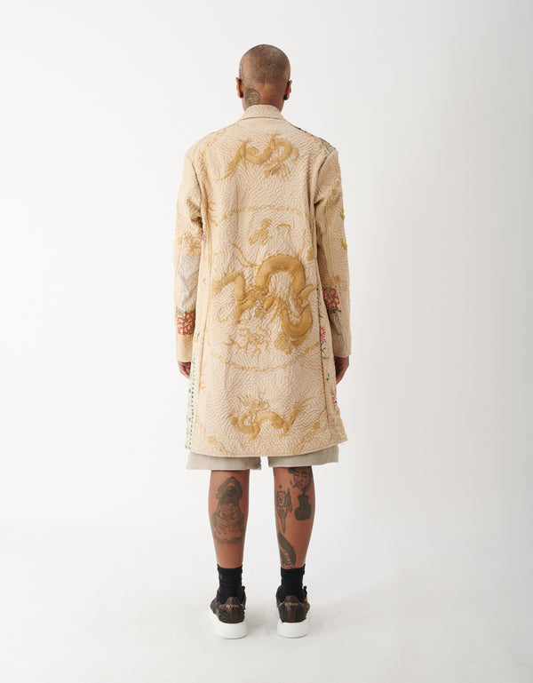 By Walid 19th Century Silk Embroidered Rufus Coat