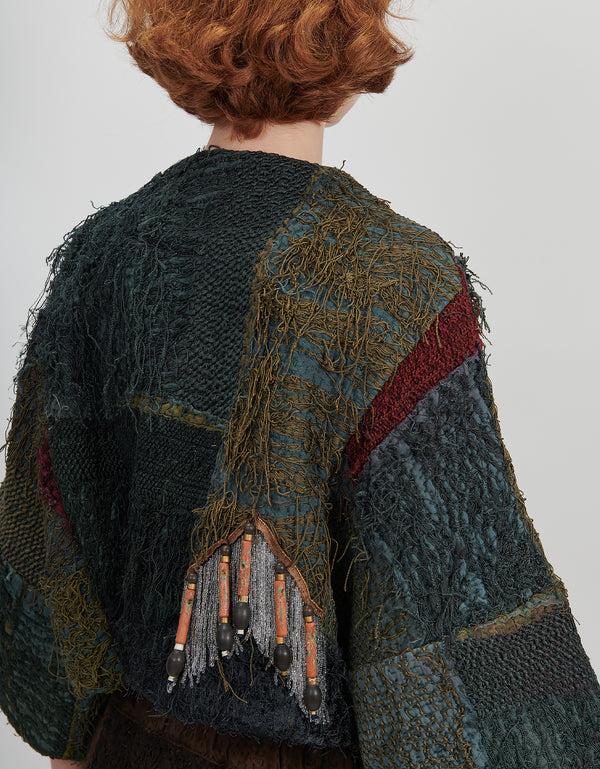 By Walid 19th Century Silk Fringe Bella Jacket