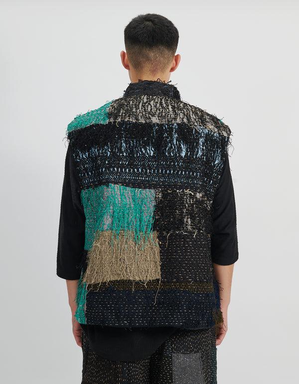 By Walid 19th Century Silk Fringe Froth Gilet