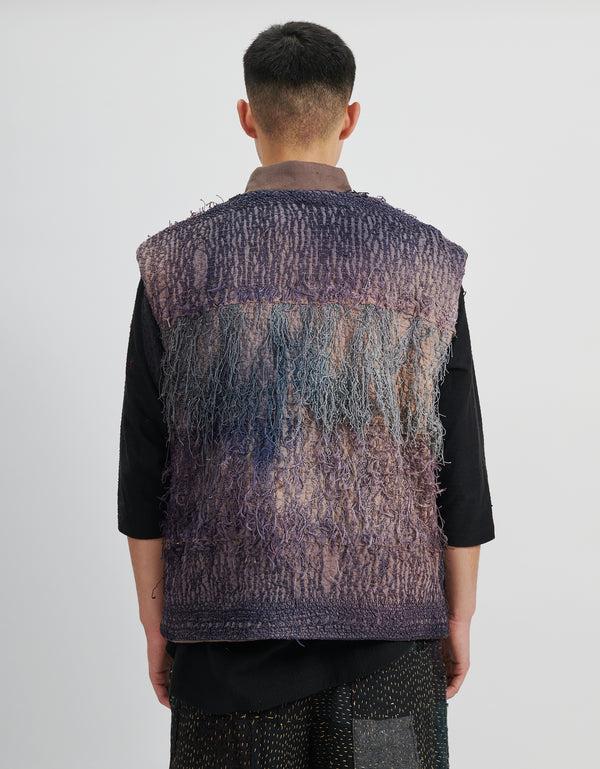 By Walid 19th Century Silk Fringe Froth Gilet