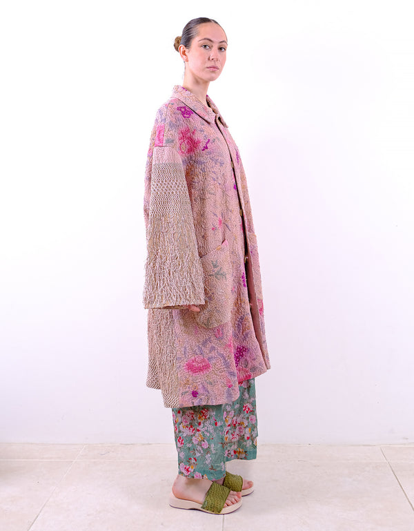 By Walid 19th Century Silk Georgina Swing Coat