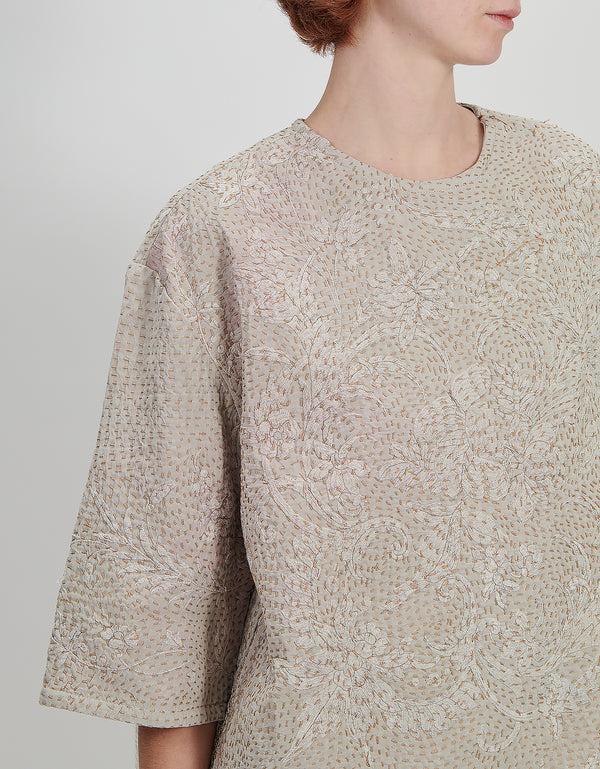 By Walid 19th Century Silk Remi Top