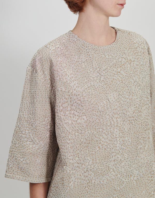 By Walid 19th Century Silk Remi Top