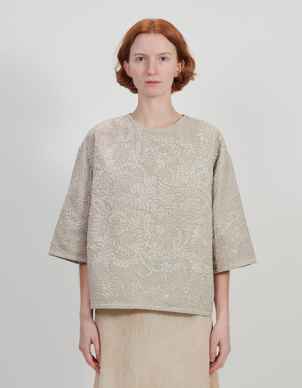 by walid 19th Century Silk Remi Top