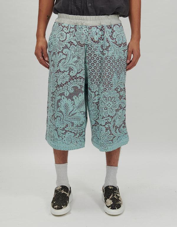 by walid Antique Lace Bermuda Shorts
