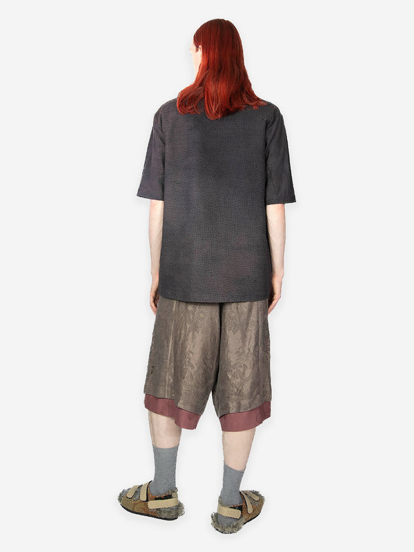 By Walid Antique Lace & Jersey Tibi Top