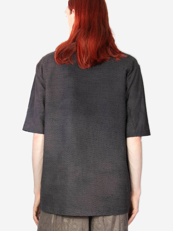 By Walid Antique Lace & Jersey Tibi Top