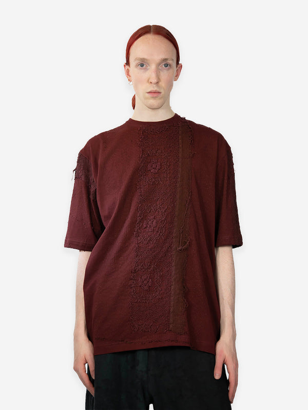 by walid Antique Lace & Jersey Tibi Top