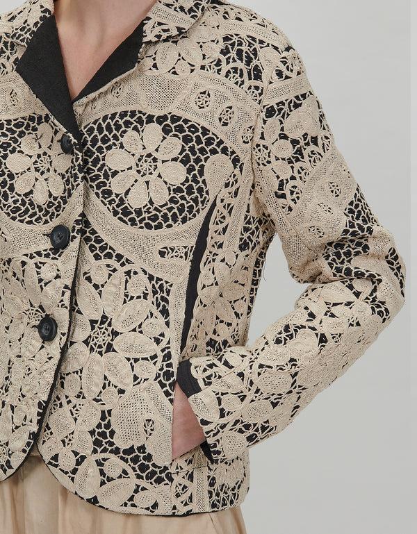 By Walid Antique Lace Rawan Jacket