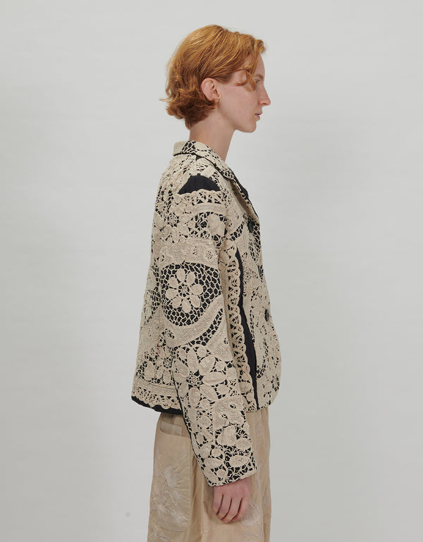 By Walid Antique Lace Rawan Jacket