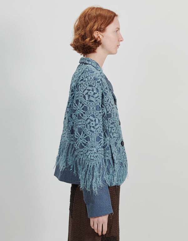 By Walid Antique Lace Rawan Jacket