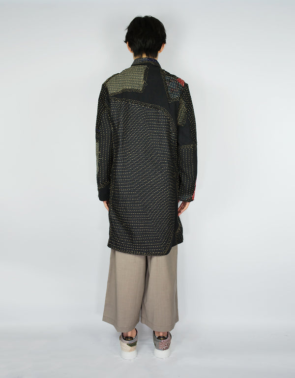 By Walid Fine Woollen Offcuts Duster Coat