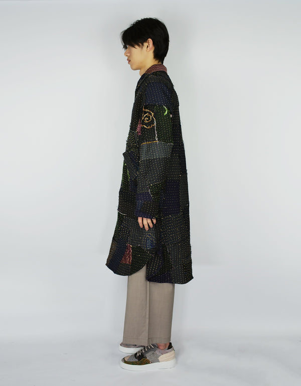 By Walid Fine Woollen Offcuts Duster Coat