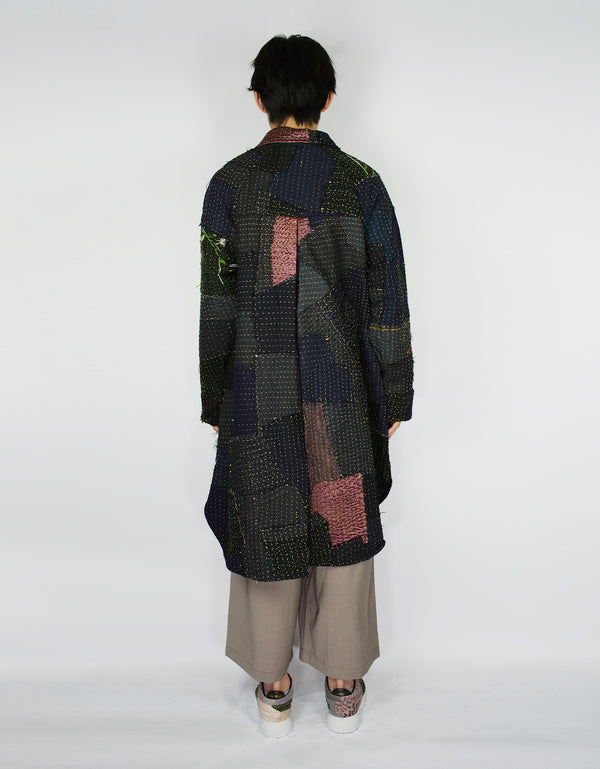 By Walid Fine Woollen Offcuts Duster Coat