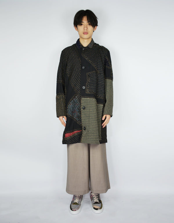by walid Fine Woollen Offcuts Duster Coat