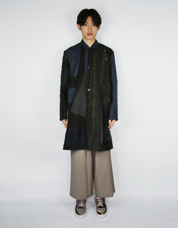 by walid Fine Woollen & Silk Offcuts Duster Coat