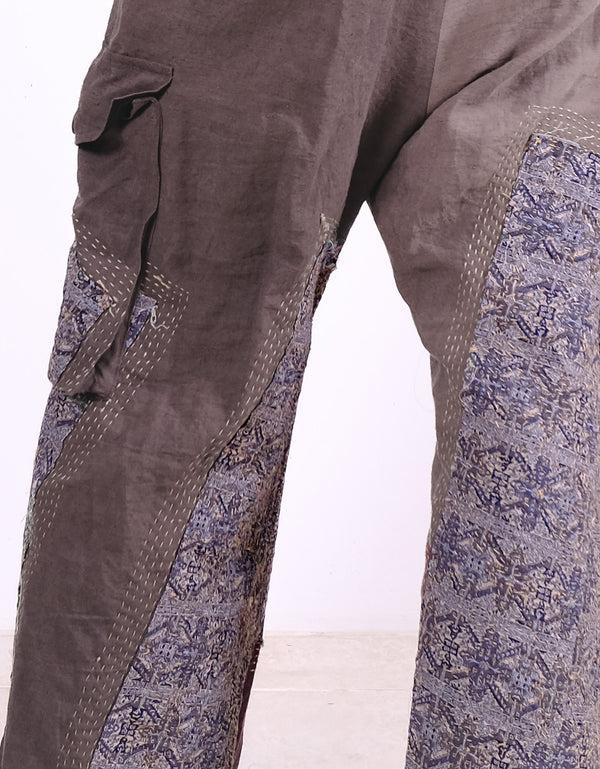 By Walid Vintage Kimono Combat Trousers