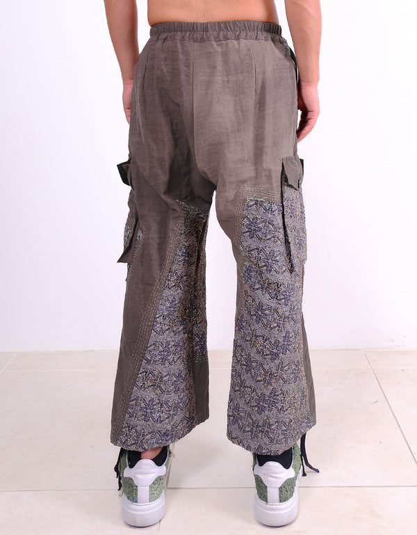 By Walid Vintage Kimono Combat Trousers