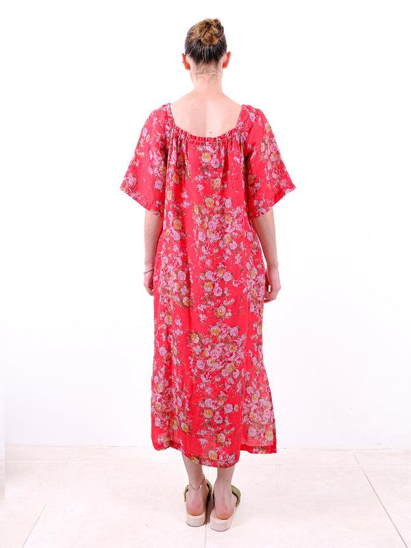 By Walid Vintage Linen Carlotta Dress