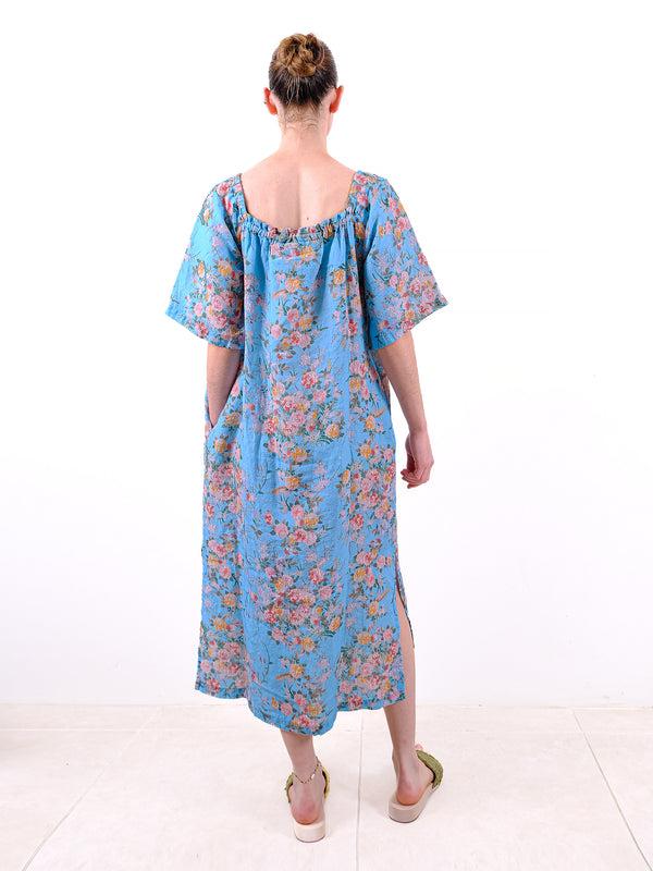 By Walid Vintage Linen Carlotta Dress