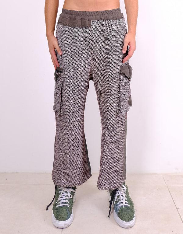 by walid Vintage Linen Combat Trousers