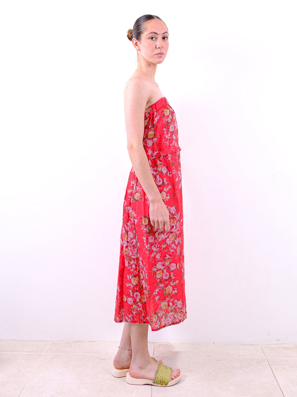 By Walid Vintage Linen Lily Skirt Dress