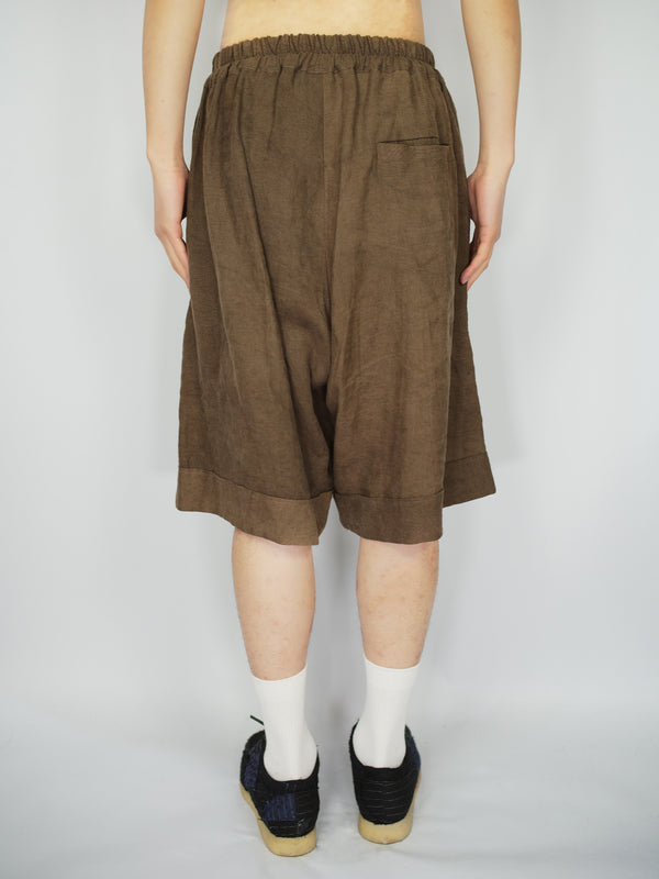 By Walid Vintage Japanese Silk Kimono Bermuda Shorts