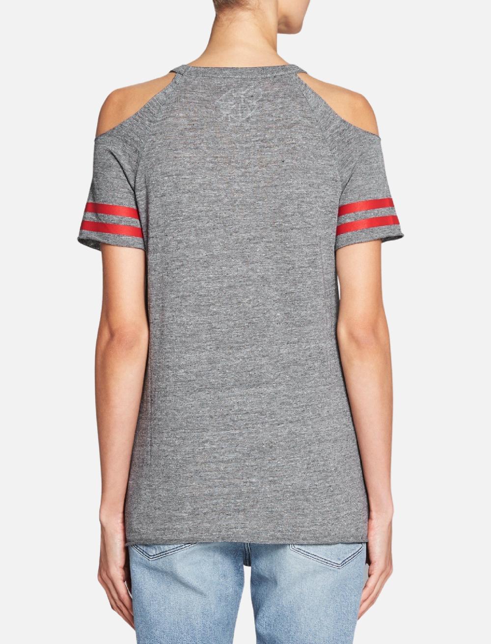 C & M Camilla And Marc All American Cold Shoulder Raglan Tee
