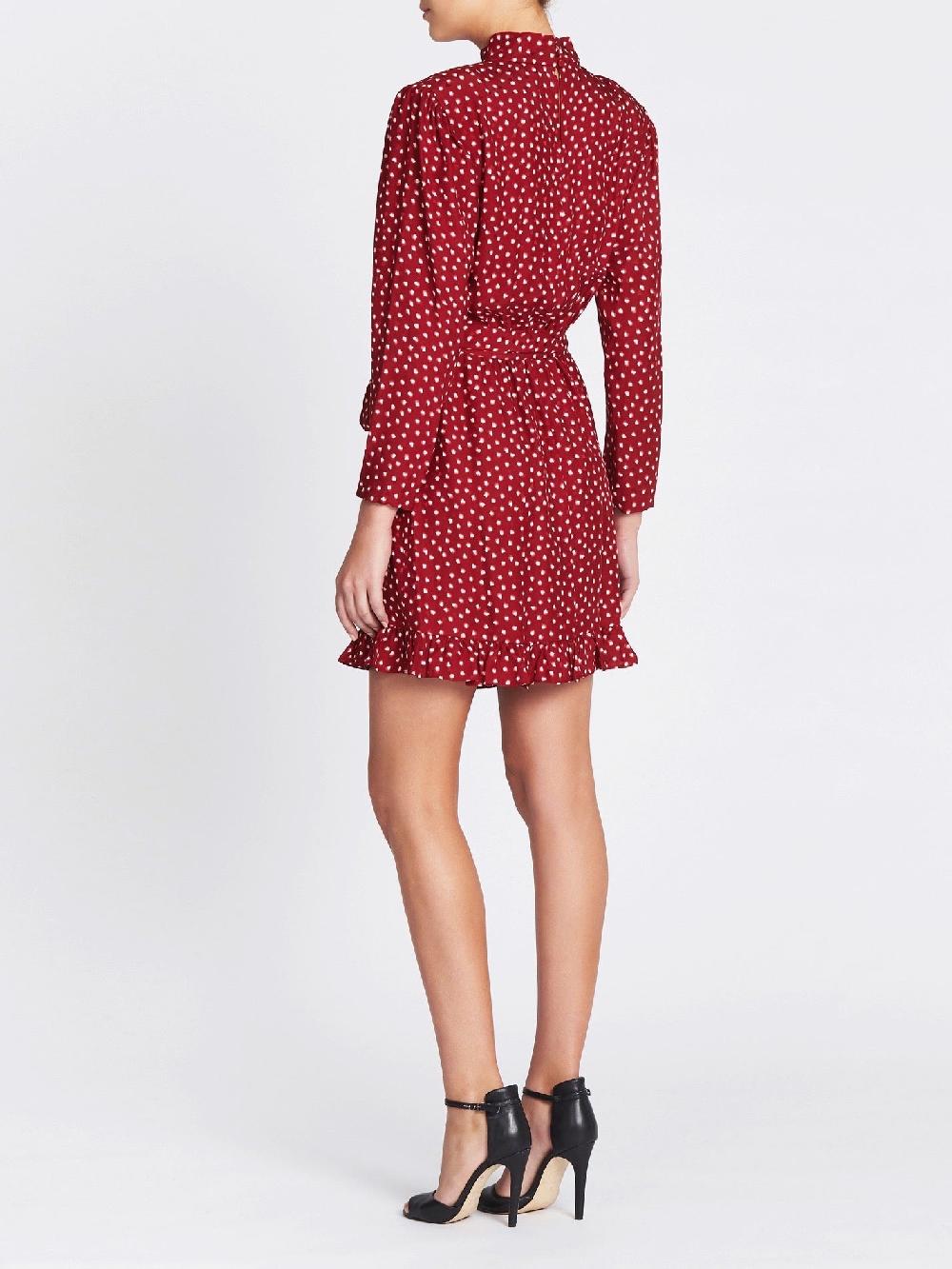 C & M Camilla And Marc Blurry Heart Silk Embroidered Dress