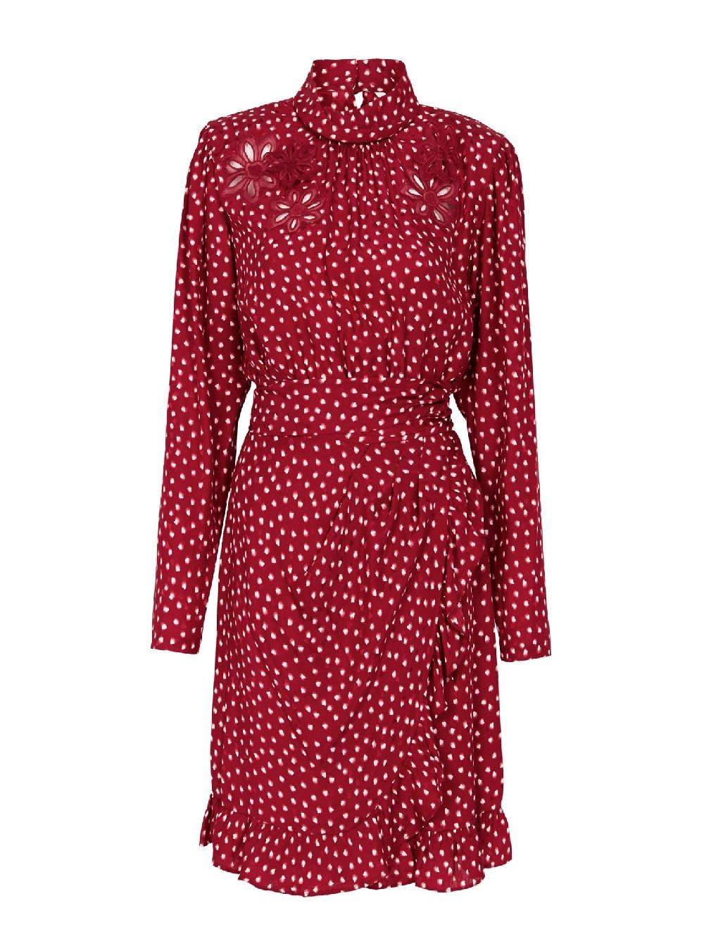 c & m camilla and marc Blurry Heart Silk Embroidered Dress