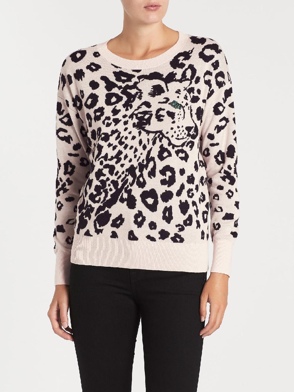 C & M Camilla And Marc Animal Jacquard Pullover