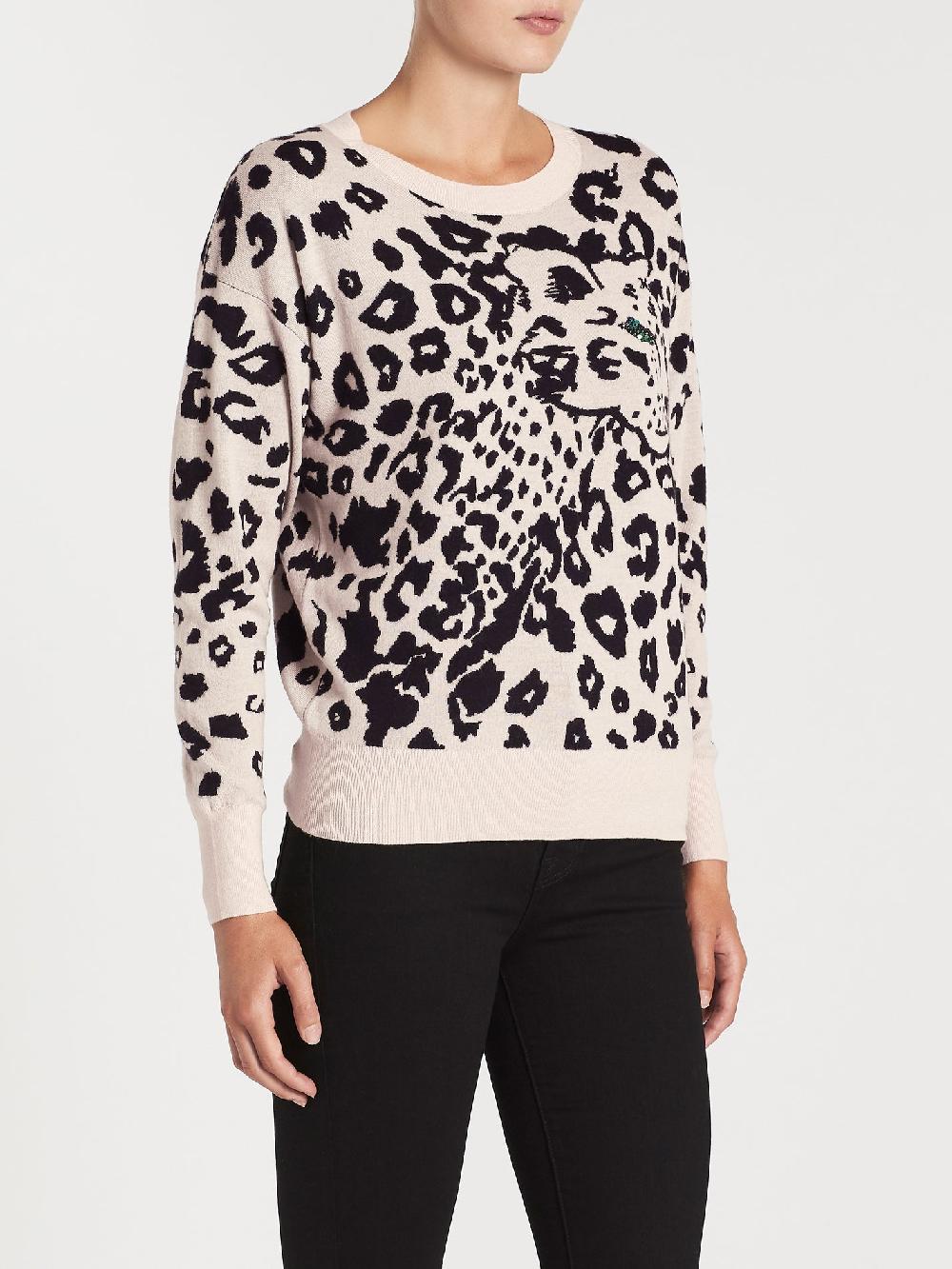C & M Camilla And Marc Animal Jacquard Pullover