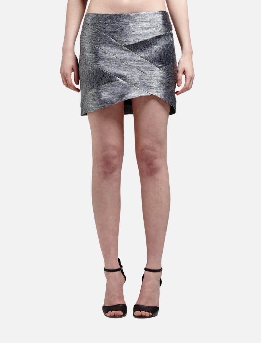 C & M Camilla And Marc Annabel Metallic Mini Skirt