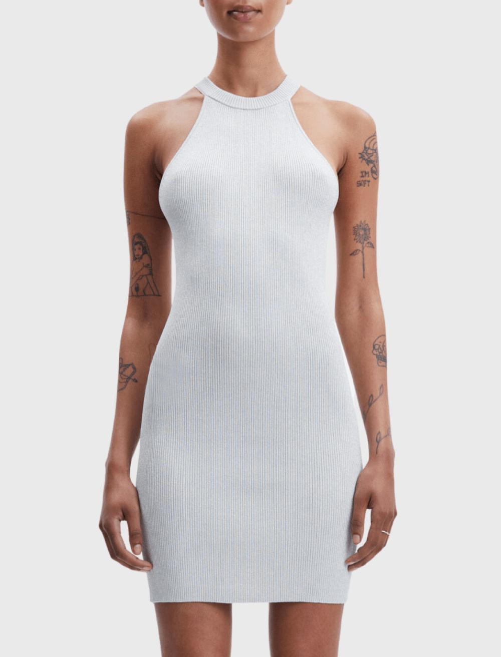 C & M Camilla And Marc Ashli Metallic Tank Dress