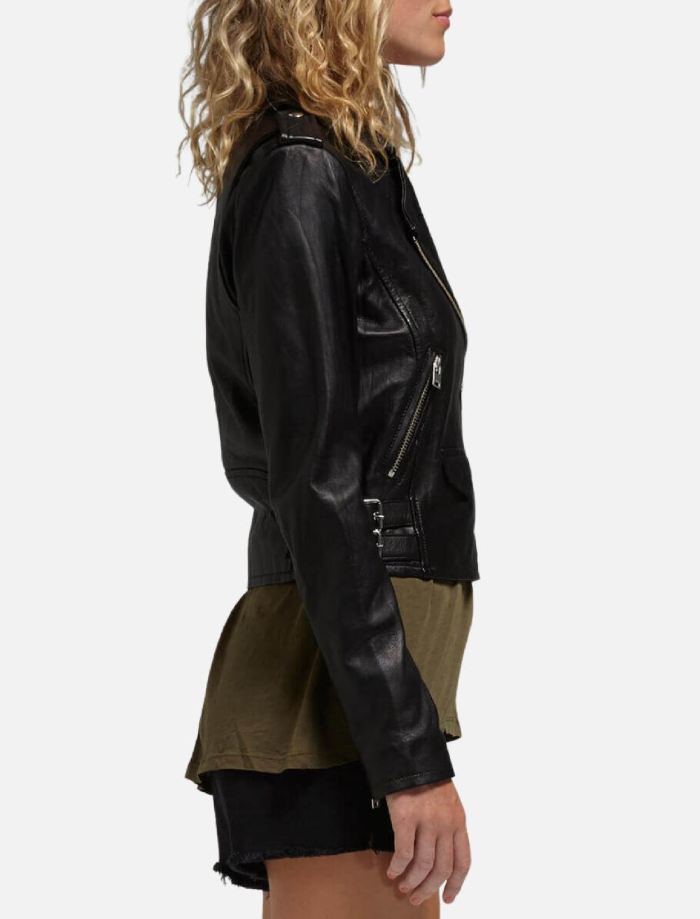 C & M Camilla And Marc Ashville Leather Moto Jacket