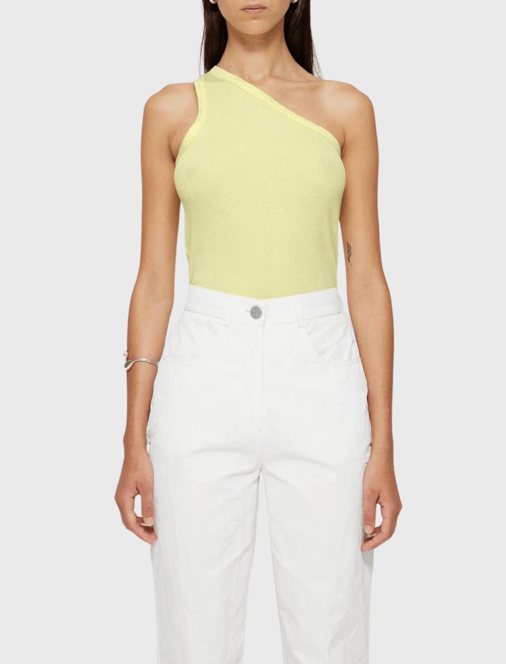 C & M Camilla And Marc Asymmetrical Rib Top