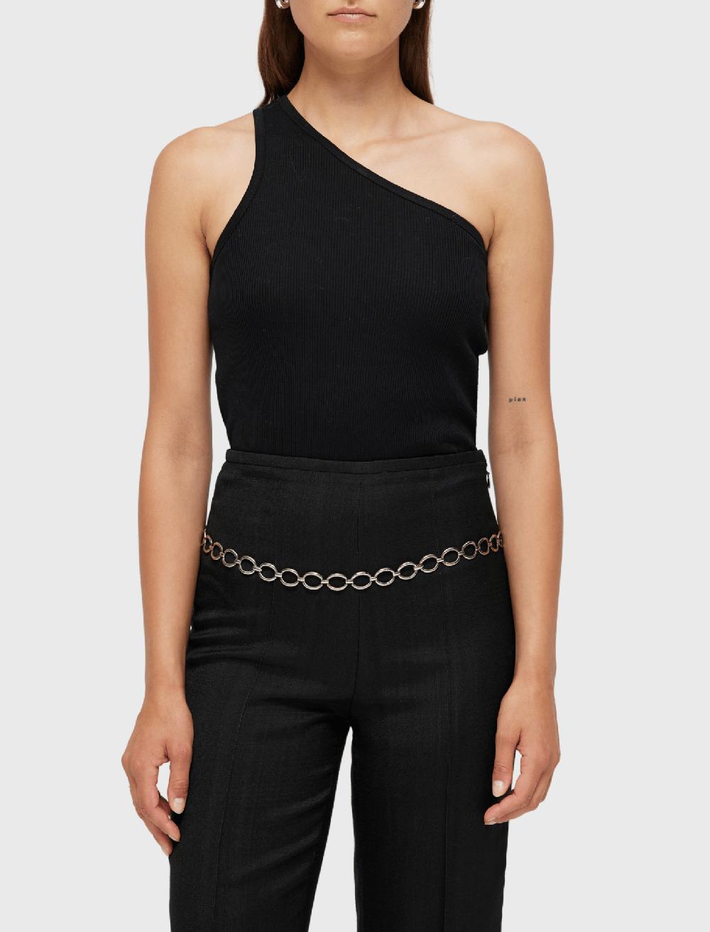 C & M Camilla And Marc Asymmetrical Rib Top