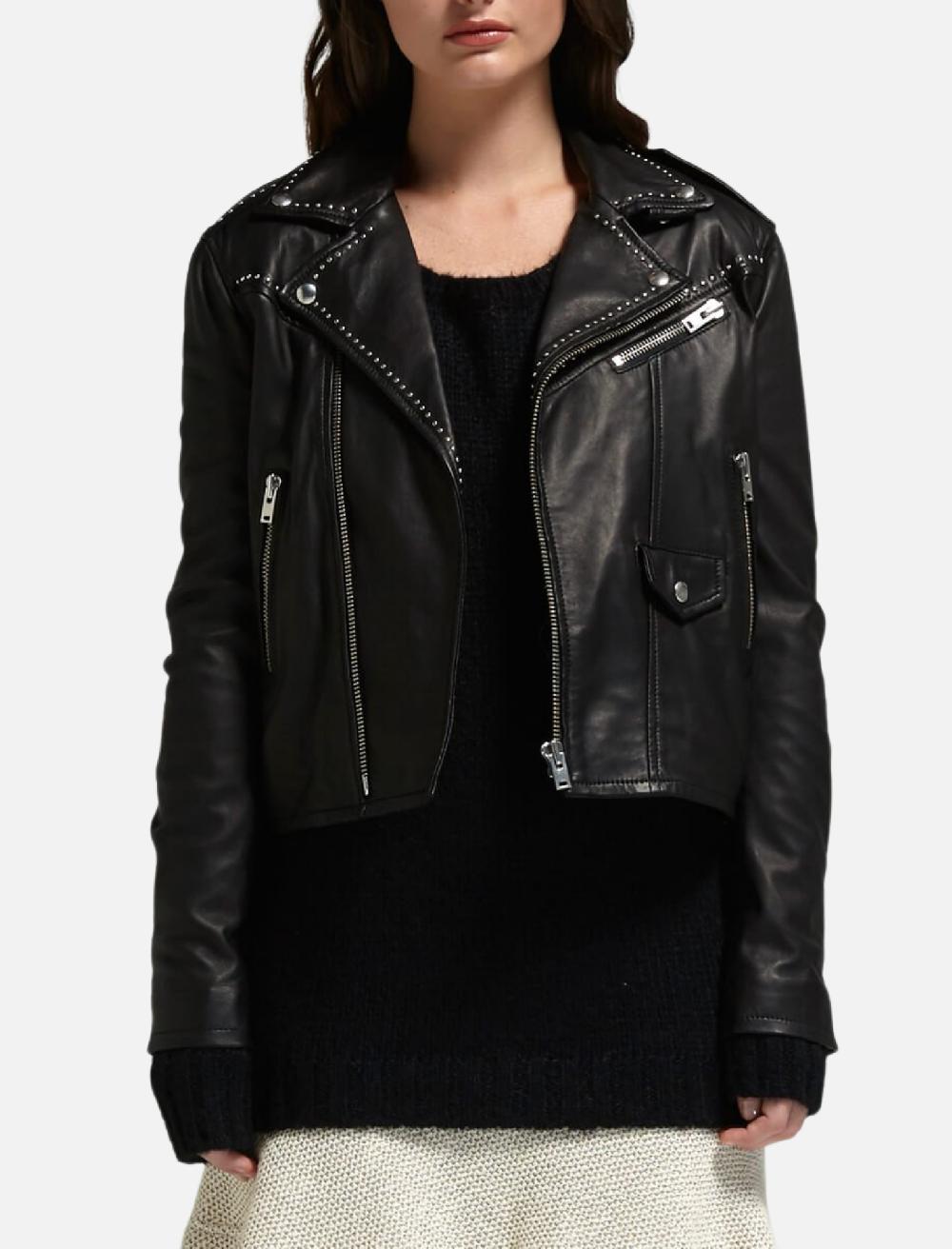 C & M Camilla And Marc Blondie Stud Leather Jacket