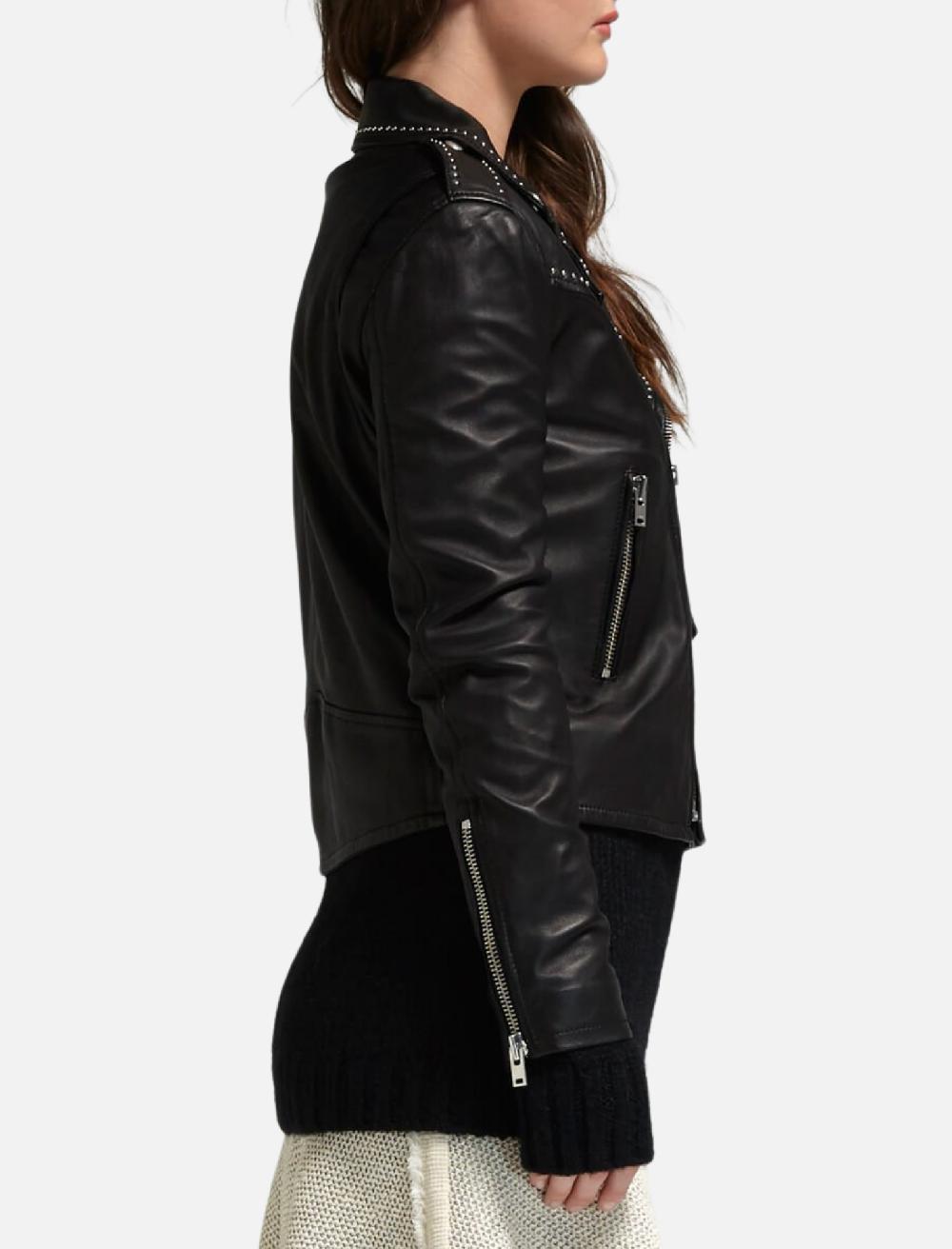 C & M Camilla And Marc Blondie Stud Leather Jacket
