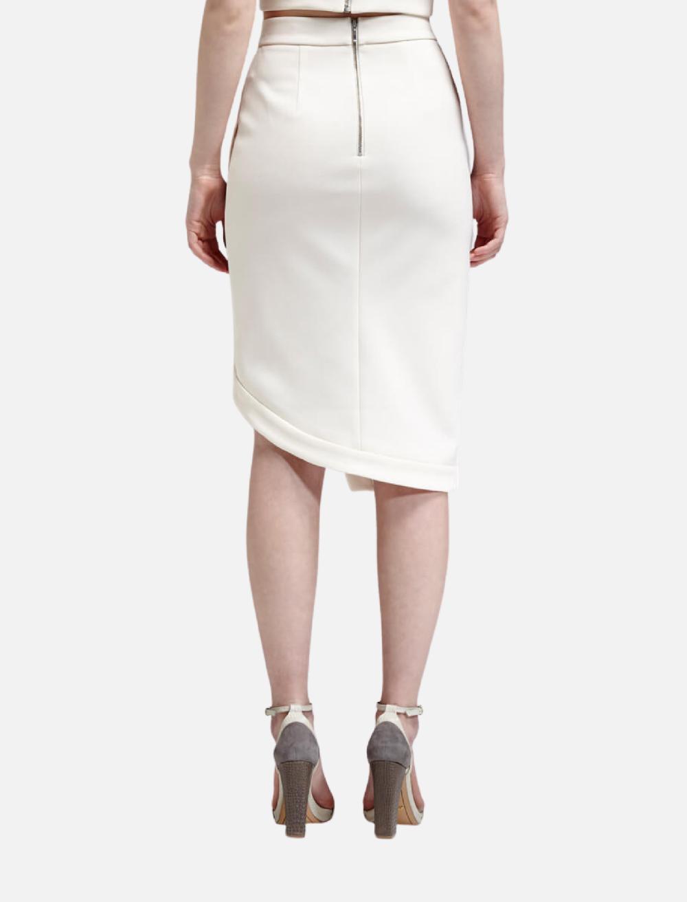 C & M Camilla And Marc Bonded Silk Wrap Split Skirt