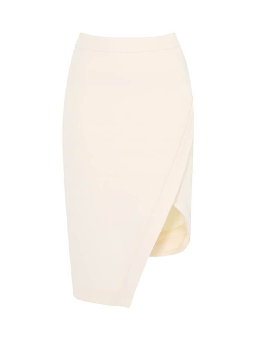 c & m camilla and marc Bonded Silk Wrap Split Skirt
