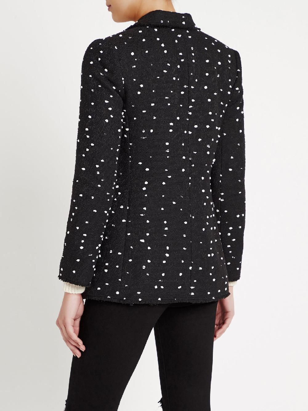 C & M Camilla And Marc Boucle Dot Tweed Blazer