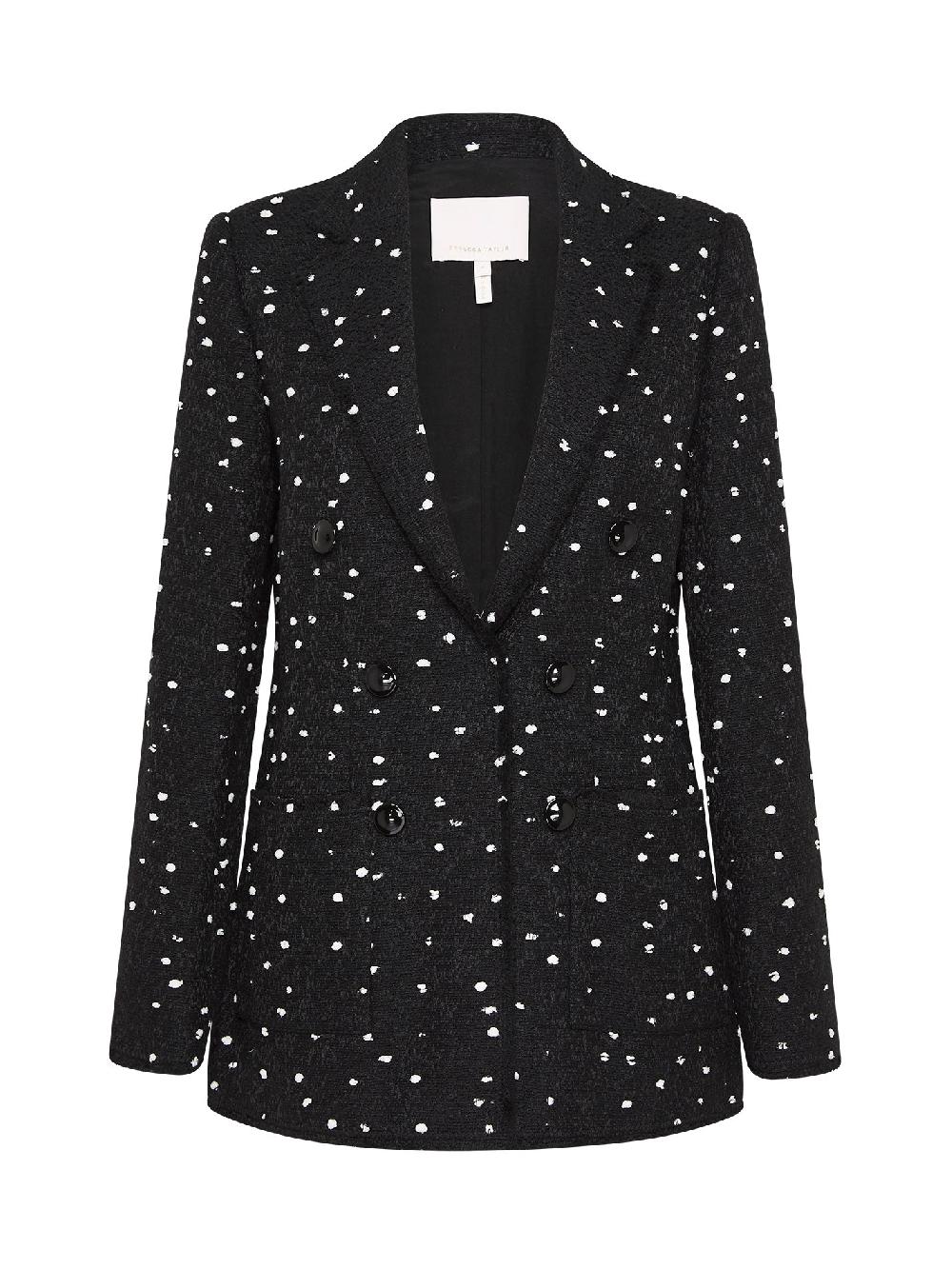 c & m camilla and marc Boucle Dot Tweed Blazer